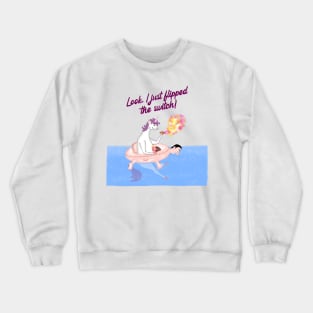 Unicorn pool party! Crewneck Sweatshirt